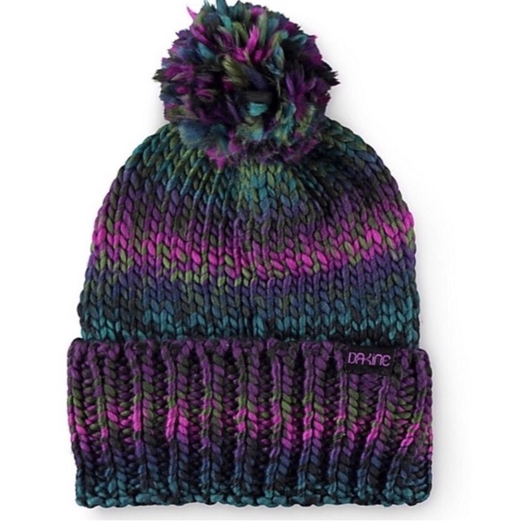 Dakine Pom Pom Beanie Winter Hat Multi Ombre - Picture 1 of 5